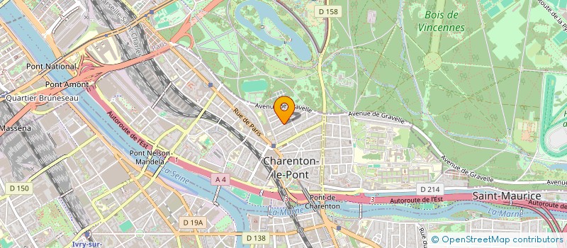 localisation de l'entreprise J.BOWES PARIS  CHARENTON-LE-PONT