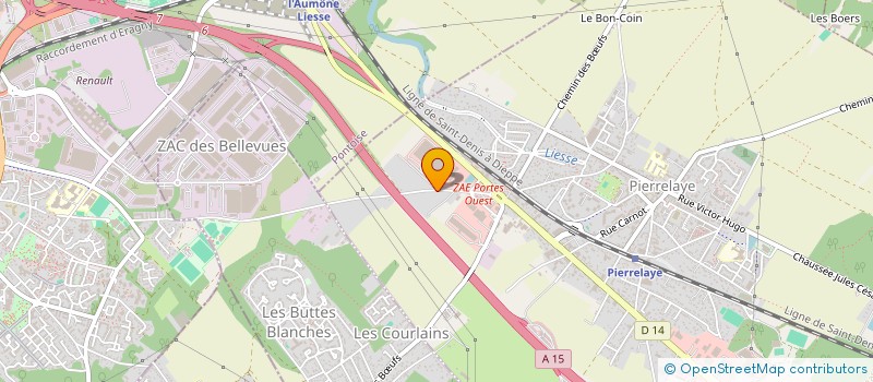 localisation de l'entreprise J BRIDGEWORLDWIDE à PIERRELAYE