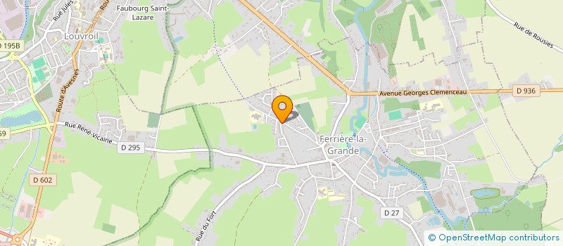 localisation de l'entreprise J. BRUHAUX SA à FERRIERE-LA-GRANDE