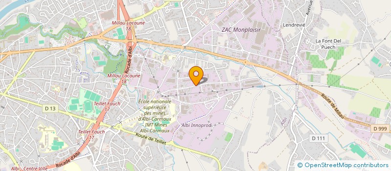 localisation de l'entreprise J.C à ALBI