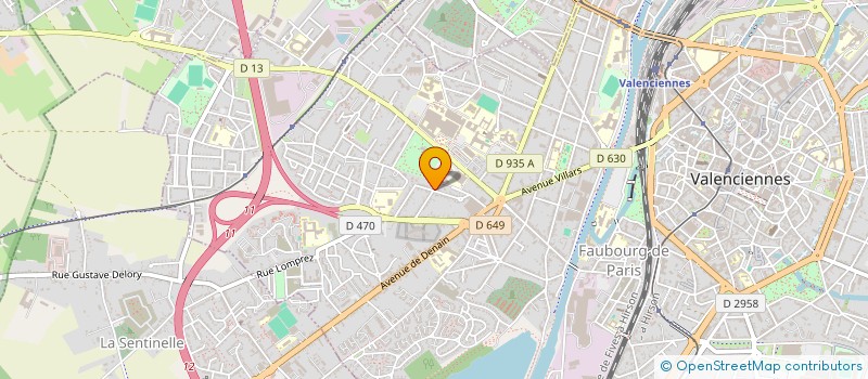 localisation de l'entreprise J.C à VALENCIENNES