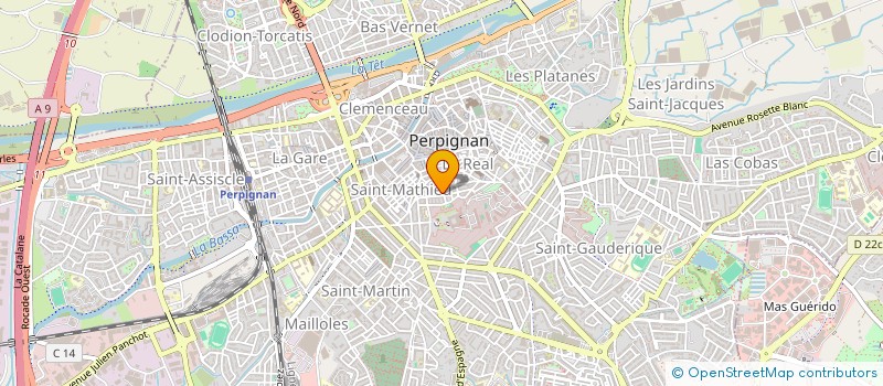 localisation de l'entreprise J.C  PERPIGNAN