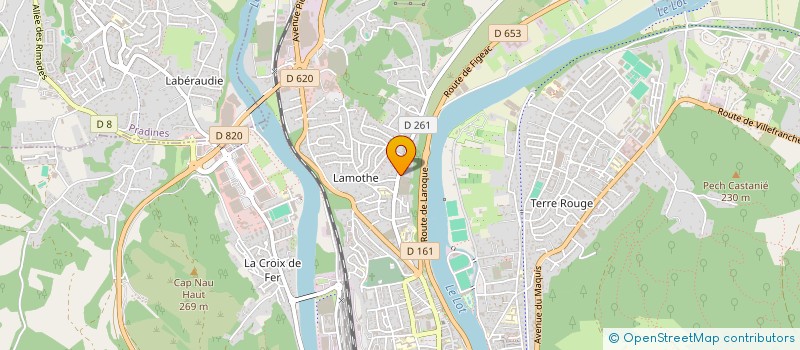 localisation de l'entreprise J.C  CAHORS