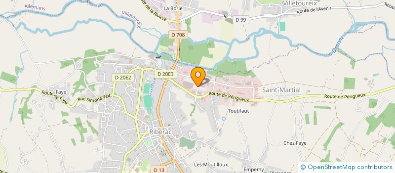 localisation de l'entreprise J&C à RIBERAC