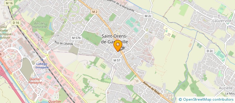 localisation de l'entreprise J.C.A. à SAINT-ORENS-DE-GAMEVILLE