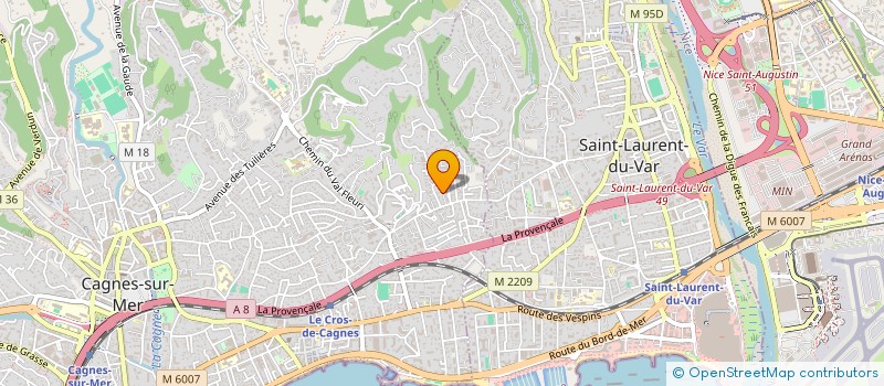 localisation de l'entreprise J C A à CAGNES SUR MER