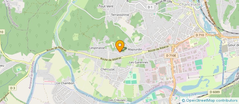 localisation de l'entreprise J.C.A  CHANCELADE