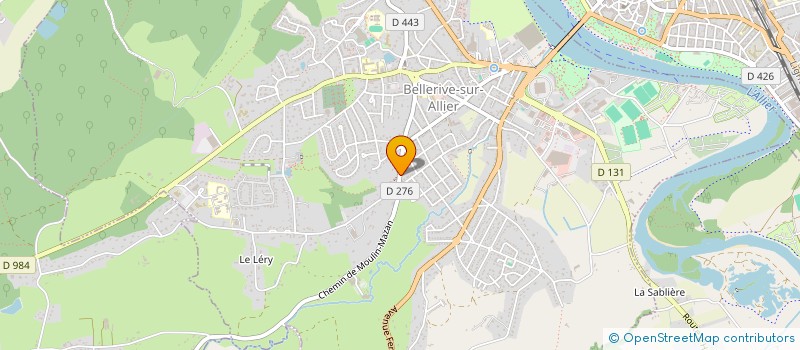 localisation de l'entreprise J.C.A.S.  BELLERIVE-SUR-ALLIER