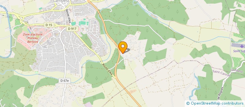 localisation de l'entreprise J & C AUTO  LAMBESC