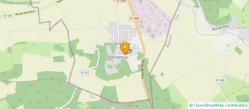 localisation de l'entreprise J C B à GISORS