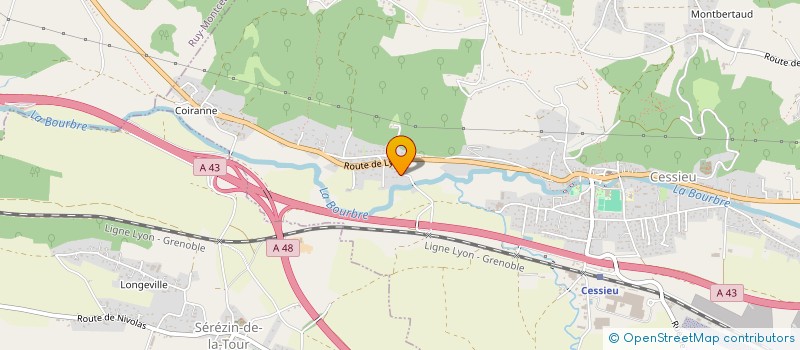 localisation de l'entreprise J C B DIFFUSION  CESSIEU