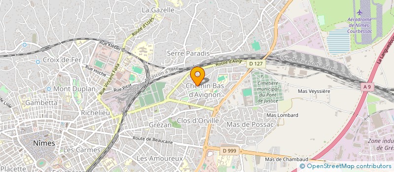 localisation de l'entreprise J.C.B - ELECTRICITE  NIMES