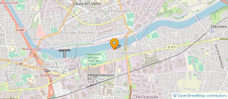 localisation de l'entreprise J C B I DELPHIS  VAULX-EN-VELIN