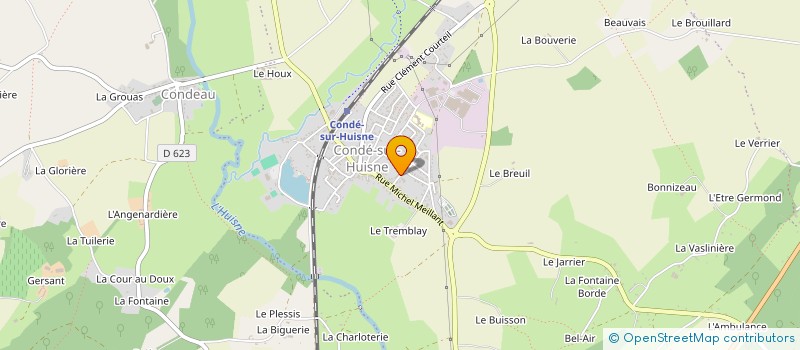 localisation de l'entreprise J.C.COCHIN à LA MADELEINE-BOUVET