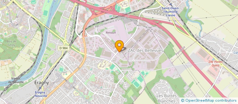 localisation de l'entreprise J. C. CORDIER à ERAGNY