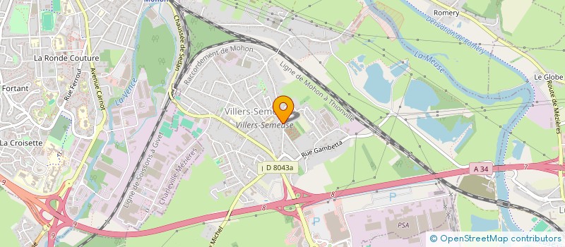 localisation de l'entreprise J.C.D.R  VILLERS-SEMEUSE