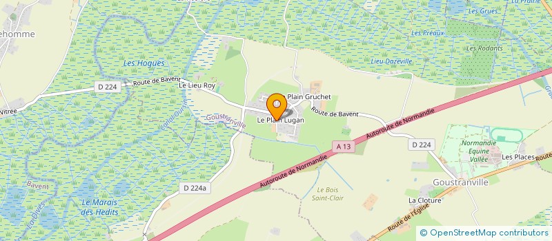 localisation de l'entreprise J.C.D. VOLAILLES  GOUSTRANVILLE