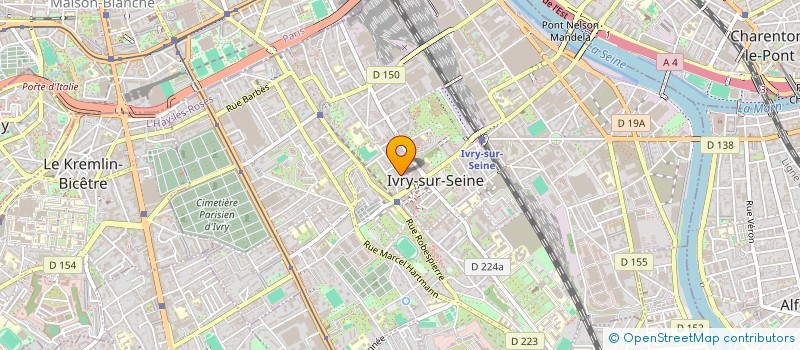 localisation de l'entreprise J C DECORATION  IVRY-SUR-SEINE