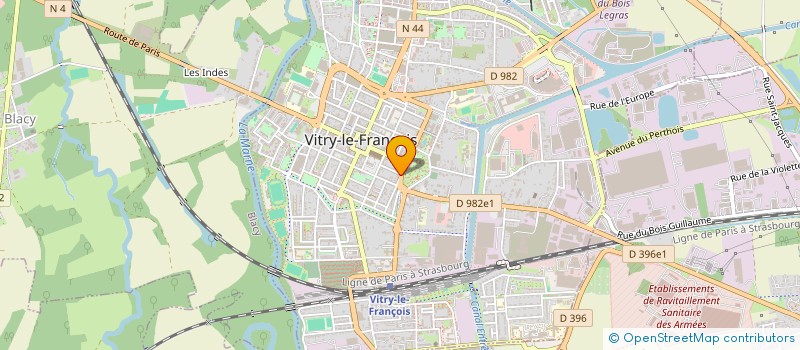 localisation de l'entreprise J.C.E. INFORMATIQUE  VITRY-LE-FRANCOIS