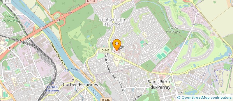 localisation de l'entreprise J.C.E.T. PRET A PORTER  SAINT-GERMAIN-LES-CORBEIL