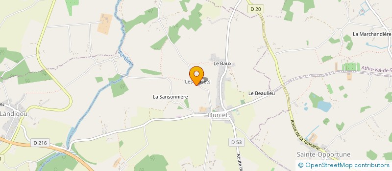 localisation de l'entreprise J.C.F. à FLERS