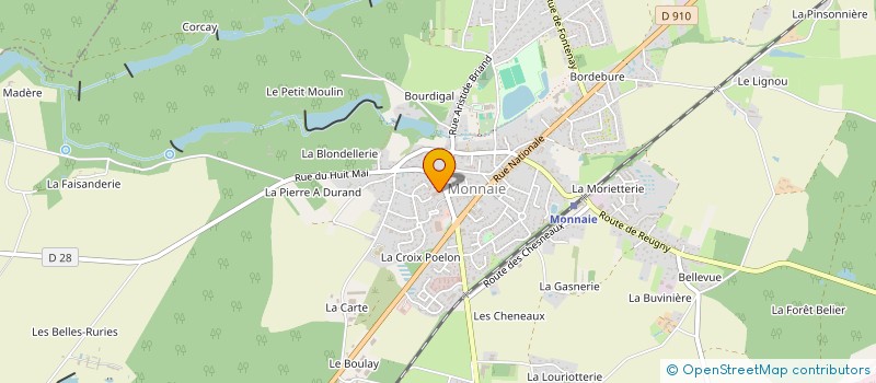 localisation de l'entreprise J.C.F.  MONNAIE