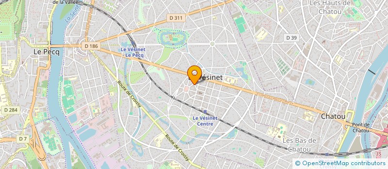 localisation de l'entreprise J.C.FOURCAUT SA  LE VESINET