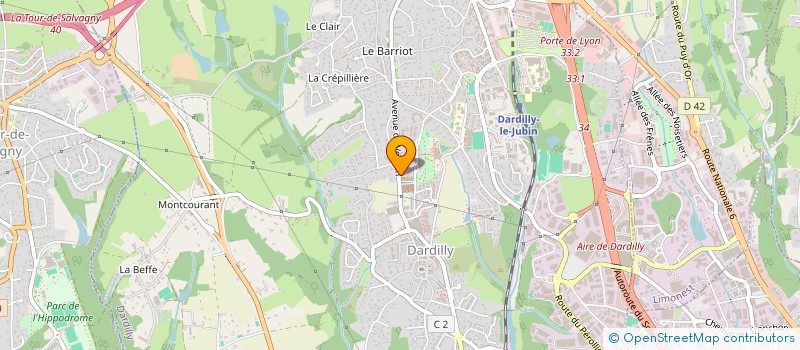 localisation de l'entreprise J.C.G  DARDILLY