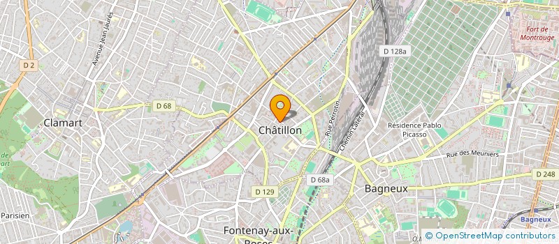 localisation de l'entreprise J.C.G  CHATILLON