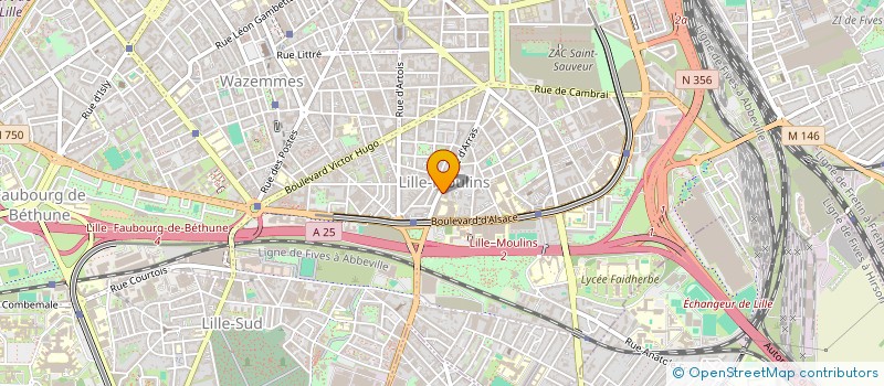 localisation de l'entreprise J C H à LILLE
