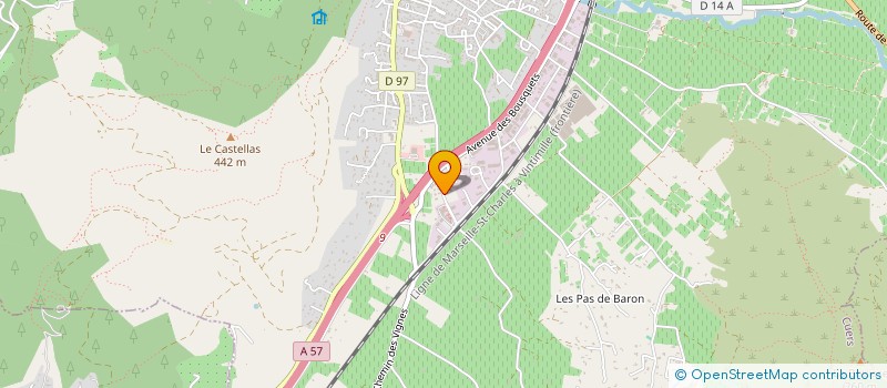 localisation de l'entreprise J.C.H.S.  CUERS