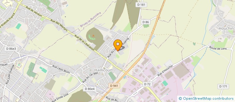 localisation de l'entreprise J C I  HAILLICOURT