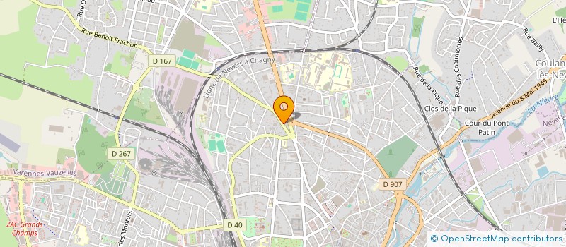 localisation de l'entreprise J.C. IMMO à NEVERS