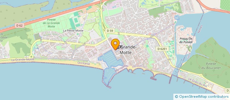 localisation de l'entreprise J&C IMMO à LA GRANDE-MOTTE