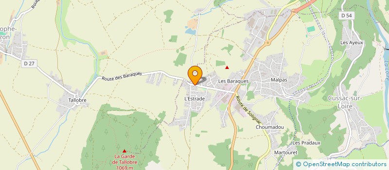 localisation de l'entreprise J C J  CUSSAC-SUR-LOIRE