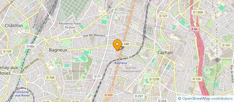 localisation de l'entreprise J.C.J à BAGNEUX