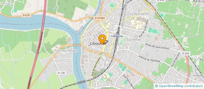 localisation de l'entreprise J.C.L.  LIBOURNE