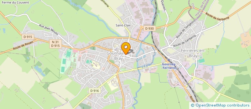 localisation de l'entreprise J-C LEBOURG IMMEUBLES-VENTES-GERANCES à GOURNAY-EN-BRAY