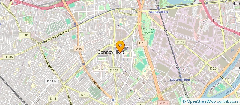 localisation de l'entreprise J.C.M.M. à GENNEVILLIERS
