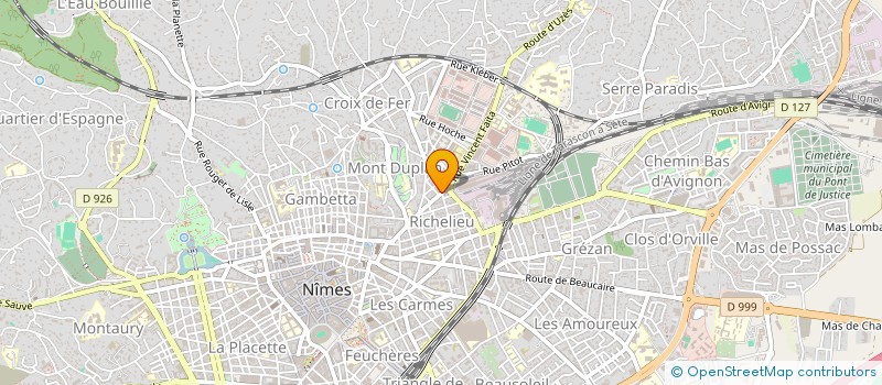 localisation de l'entreprise J.C.N à NIMES