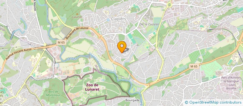 localisation de l'entreprise J.C.P.  CLAPIERS