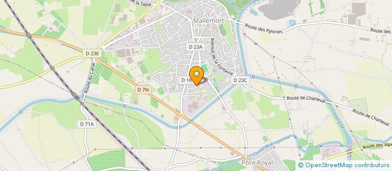 localisation de l'entreprise J.C.P.E.C à MALLEMORT