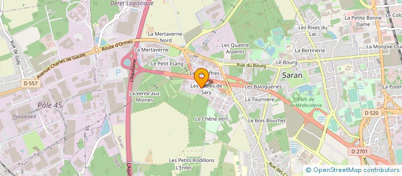 localisation de l'entreprise J.C.P. SARL à SARAN