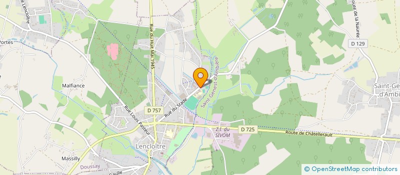 localisation de l'entreprise J.C.PINEAU  SCORBE-CLAIRVAUX