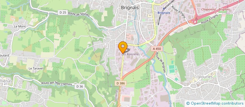 localisation de l'entreprise J.C. PRODUCTIONS à BRIGNAIS