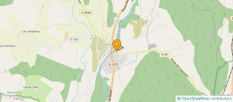 localisation de l'entreprise J.C.R.  ASPREMONT