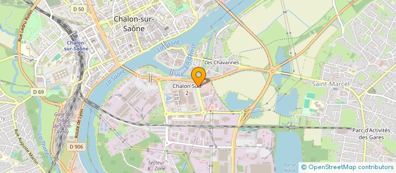 localisation de l'entreprise J C R à CHALON-SUR-SAONE