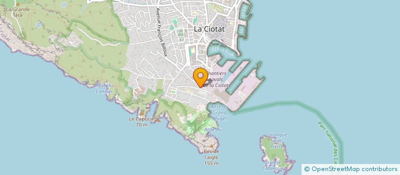 localisation de l'entreprise J C R CONCEPT  LA CIOTAT