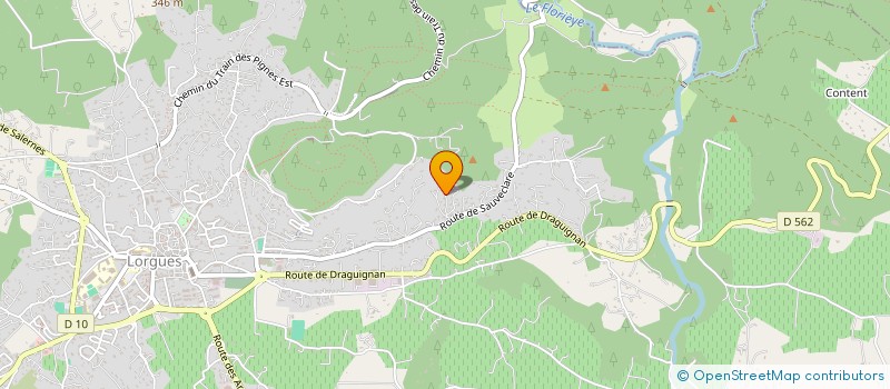 localisation de l'entreprise J.C.R. DUVERNAY  LORGUES