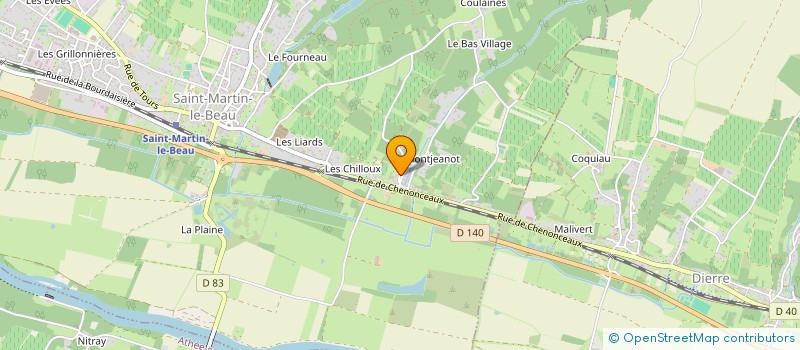 localisation de l'entreprise J.C.S.  SAINT-MARTIN-LE-BEAU